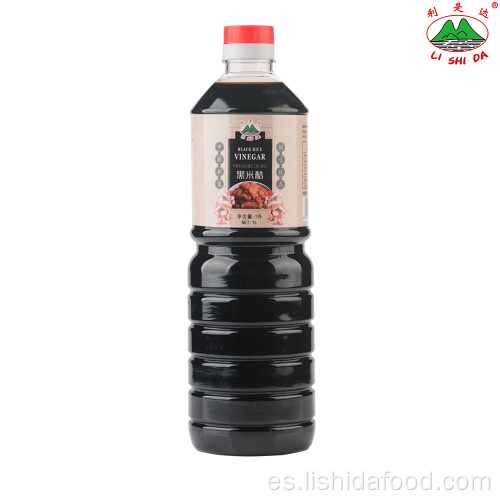 Botella de plástico de 1000 ml de vinagre de arroz negro